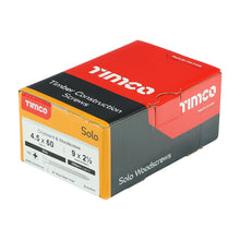 Load image into Gallery viewer, TIMCO Solo Countersunk Silver Woodscrews - All Sizes
