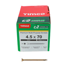 Load image into Gallery viewer, TIMCO C2 Strong-Fix Multi-Purpose Premium Countersunk Gold Woodscrews,All Sizes
