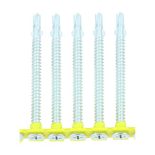 Load image into Gallery viewer, TIMCO Collated Self-Drilling Wing-Tip Steel to Timber Light Section Silver Screws - 4.8 x 65 Box OF 500 - 4865COLLW