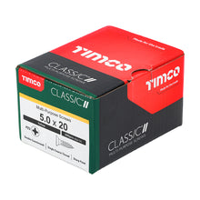 Load image into Gallery viewer, TIMCO Classic Multi-Purpose Countersunk Gold Woodscrews - 5.0 x 20 Box OF 200 - 50020CLAF