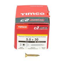 Load image into Gallery viewer, TIMCO C2 Clamp-Fix Multi-Purpose Premium Countersunk Gold Woodscrews,All Sizes