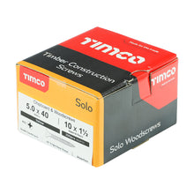 Load image into Gallery viewer, TIMCO Solo Countersunk Gold Woodscrews - 5.0 x 40 Box OF 200 - 50040SOLOC