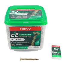 Load image into Gallery viewer, TIMCO C2 Strong-Fix Multi-Purpose Premium Countersunk Gold Woodscrews - 3.5 x 12 Box OF 200 - 35012C2