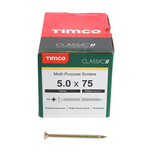 Load image into Gallery viewer, TIMCO Classic Multi-Purpose Countersunk Gold Woodscrews - All Sizes