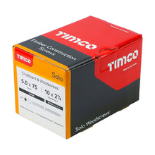 Load image into Gallery viewer, TIMCO Solo Countersunk Gold Woodscrews - 5.0 x 75 Box OF 200 - 50075SOLOC