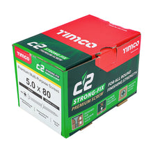 Load image into Gallery viewer, TIMCO C2 Strong-Fix Multi-Purpose Premium Countersunk Gold Woodscrews - 5.0 x 80 Box OF 200 - 50080C2