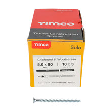 Load image into Gallery viewer, TIMCO Solo Countersunk Silver Woodscrews - 3.0 x 12 Box OF 200 - 30012SOLOZ