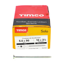 Load image into Gallery viewer, TIMCO Solo Countersunk Silver Woodscrews - 3.0 x 12 Box OF 200 - 30012SOLOZ