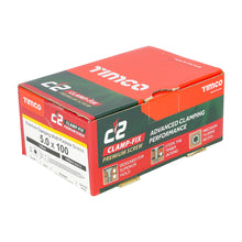 Load image into Gallery viewer, TIMCO C2 Clamp-Fix Multi-Purpose Premium Countersunk Gold Woodscrews - 5.0 x 100 Box OF 100 - 50100C2C