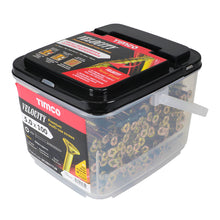Load image into Gallery viewer, TIMCO Velocity Premium Multi-Use Countersunk Gold Woodscrews - 5.0 x 100 Tub OF 300 - 50100VYTUB