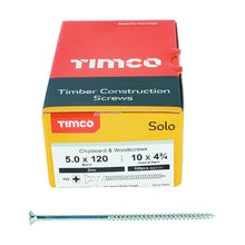Load image into Gallery viewer, TIMCO Solo Countersunk Silver Woodscrews - 3.0 x 12 Box OF 200 - 30012SOLOZ