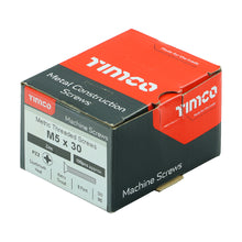 Load image into Gallery viewer, TIMCO Machine Countersunk Silver Screws - M5 x 30 Box OF 100 - 5030CPM