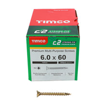 Load image into Gallery viewer, TIMCO C2 Strong-Fix Multi-Purpose Premium Countersunk Gold Woodscrews - 3.5 x 12 Box OF 200 - 35012C2