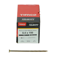 Load image into Gallery viewer, TIMCO Velocity Premium Multi-Use Countersunk Gold Woodscrews - 3.0 x 16 Box OF 200 - 30016VY