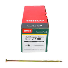 Load image into Gallery viewer, TIMCO Classic Multi-Purpose Countersunk Gold Woodscrews - 3.0 x 12 Box OF 200 - 30012CLAF
