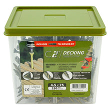 Load image into Gallery viewer, TIMCO C2 Deck-Fix Premium Countersunk Green Decking Screws, All Sizes,250pcs