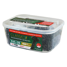 Load image into Gallery viewer, TIMCO Rainwater Bracket Exterior Black Screws - 4.0 x 40 Tub OF 300 - 40040CLARB