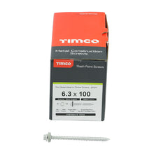 Load image into Gallery viewer, TIMCO Slash Point Sheet Metal to Timber Screws Exterior Silver with EPDM Washer - All Sizes