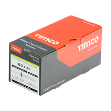 Load image into Gallery viewer, TIMCO Slash Point Sheet Metal to Timber Screws Exterior Silver with EPDM Washer - All Sizes
