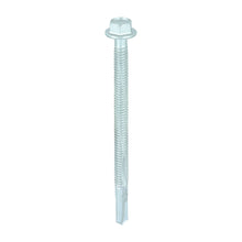 Load image into Gallery viewer, TIMCO Self-Drilling Heavy Section Screws Exterior Silver with EPDM Washer - 5.5 x 80 Box OF 100 - H80B