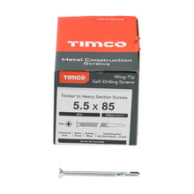 Load image into Gallery viewer, TIMCO Self-Drilling Wing-Tip Steel to Timber Heavy Section Silver Screws - All Sizes