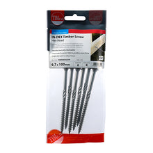 Load image into Gallery viewer, TIMCO Timber Screws Hex Flange Head A4 Stainless Steel - 6.7 x 100 Tube OF 25 - 100INDEXSST
