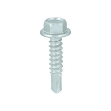 Load image into Gallery viewer, TIMCO Self-Drilling Light Section Screws Exterior Silver - 5.5 x 25 Box OF 100 - L25B