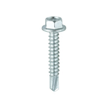 Load image into Gallery viewer, TIMCO Self-Drilling Light Section Screws Exterior Silver - 5.5 x 32 Box OF 100 - L32B
