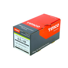 Load image into Gallery viewer, TIMCO Self-Drilling Wing-Tip Steel to Timber Light Section Exterior Silver Screws - 5.5 x 65 Box OF 200 - LW65S
