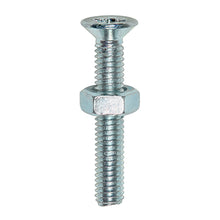 Load image into Gallery viewer, TIMCO Machine Countersunk Screws &amp; Hex Nut Silver - M5 x 30 TIMpac OF 20 - 5030CPMHNP
