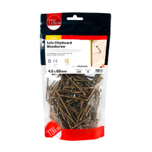 Load image into Gallery viewer, TIMCO Solo Countersunk Gold Woodscrews - 4.0 x 60 TIMbag OF 230 - 40060CHYB