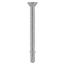 Load image into Gallery viewer, TIMCO Self-Drilling Wing-Tip Steel to Timber Light Section Exterior Silver Screws - 4.2 x 38 Box OF 200 - LW4238S