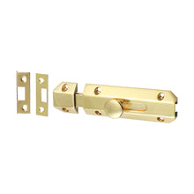 Load image into Gallery viewer, TIMCO Architectural Flat Section Bolt Polished Brass - 100 x 35mm | Pack of 1