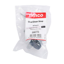 Load image into Gallery viewer, TIMCO Oval Door Stop Satin Chrome - 47mm | Pack of 1