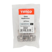 Load image into Gallery viewer, TIMCO Door Restrictor Satin Chrome - 107mm | Pack of 1