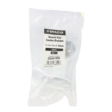 Load image into Gallery viewer, TIMCO Centre Bracket For Round Tube White - 25mm | Pack of 1