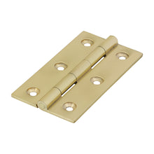 Load image into Gallery viewer, TIMCO Solid Drawn Brass Hinges Polished Brass - 75 x 40 | Pack of 2