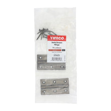 Load image into Gallery viewer, TIMCO Solid Drawn Brass Hinges Bronze - 75 x 40 | Pack of 2