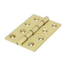 Load image into Gallery viewer, TIMCO Double Phosphor Bronze Washered Brass Hinges Polished Brass - 102 x 67 | Pack of 2