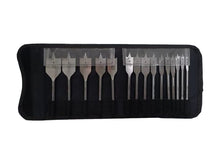 Load image into Gallery viewer, Bahco 15 Piece Flat Spade Drill Bit Set 6mm 35mm in Storage Wallet 9529SET15