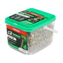 Load image into Gallery viewer, TIMCO C2 Strong-Fix Multi-Purpose Premium Countersunk Gold Woodscrews - 4.5 x 40 Tub OF 1000 - 45040C2TUB