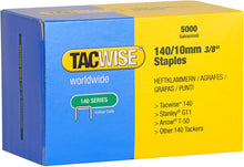 Load image into Gallery viewer, Tacwise 140/10mm Staple Galvanised, 0342, 140 Series Staples, Pack of 5000