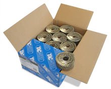 Load image into Gallery viewer, Tacwise 2.5/45mm Bright Ring Flat Top Coil Nails, 0421, Flat Top Coil Nails, Pack of 9,000