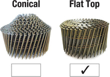 Load image into Gallery viewer, Tacwise 2.5/45mm Bright Ring Flat Top Coil Nails, 0421, Flat Top Coil Nails, Pack of 9,000