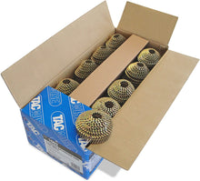 Load image into Gallery viewer, Tacwise 2.1 Pointed & Blunt Galv Ring Conical Coil Nails, Ring Shank, 16° Inclined, Wire Collated, pack of 14,400