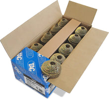 Load image into Gallery viewer, Tacwise 2.1 Pointed & Blunt Galv Ring Conical Coil Nails, Ring Shank, 16° Inclined, Wire Collated, pack of 14,400