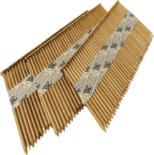 Load image into Gallery viewer, Tacwise 1754 2.8/50mm BRIGHT Ring Strip Nails D Head 34d Paper Collated Bx 1,600
