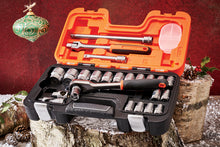 Load image into Gallery viewer, Bahco S240 Socket Set of 24 Metric 1/2in Drive