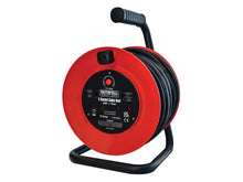 Load image into Gallery viewer, Faithfull Open Drum Cable Reel 240V 13A 2-Socket 20m