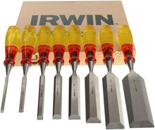 Load image into Gallery viewer, IRWIN Marples M373 Splitproof Bevel Edge Chisel Set in Storage Box, 8 Piece